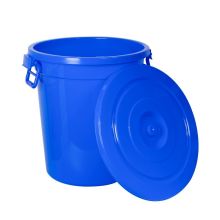屋田 WT-6871 塑料垃圾桶 蓝色 带盖 100L （单位：个）