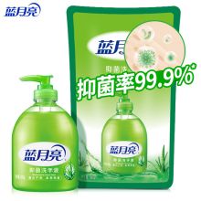 蓝月亮 芦荟抑菌洗手液 500g瓶+500g袋装补充液 抑菌率99.9% 泡沫丰富易冲洗 洗手液补充装（单位：组）