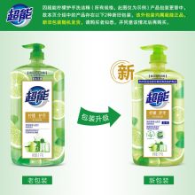 超能 1kg 去油洗洁精去油不残留 柠檬护手 （单位：瓶）绿色