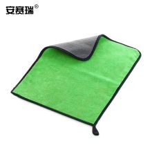 安赛瑞 27068 珊瑚绒抹布 30×30cm 5个装（单位：包）灰绿
