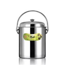 ShouMi 12L 不锈钢茶水桶茶 渣桶排水桶茶桶茶叶垃圾桶功夫茶具配件接水废水桶 茶水桶【大号有盖】 （单位：个）