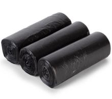 国产 18743 八角点断式办公生活加厚大容量垃圾袋50*60cm3卷*30只 黑色（单位：包）
