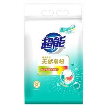 超能 低泡易漂洗袋装更实惠柔软馨香 ^ 天然皂粉洗衣粉 680g*1