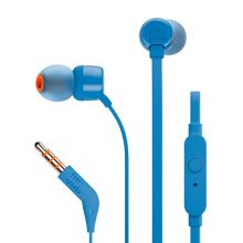 JBL T110 立体声入耳式耳机 带麦可通话 梦幻蓝