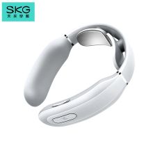SKG  K3 按摩设备  时尚肩颈颈椎按摩仪 颈椎经络电脉冲护颈仪 浅灰色