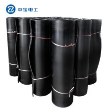 中宝电工 30KV 绝缘橡胶垫 绝缘地毯 配电房配电室用绝缘胶板 10mm厚 1*5米/卷  黑色