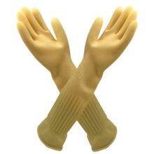 现代 40cm 胶皮手套 50副/箱 黄色 （单位：副）