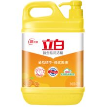 立白 SF-049 洗洁精大桶4kg食品级浓缩除味去油去腥洗碗精 洗洁精 (单位：瓶）