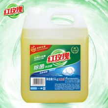 红玫瑰 5kg 强效去油除菌洗洁精  单位：瓶
