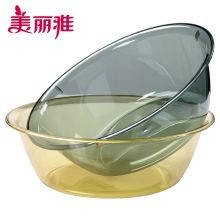 美丽雅 大号 34cm 时尚塑料透明洗脸盆(单位：个)