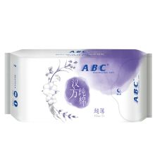 ABC H89汉方纯棉超长超薄0.1夜用420mm 卫生巾 YC 3片