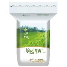 倍舒特 420mm 怡悦清爽茶氧净味棉柔超薄甜睡夜用 2片/包（单位：包）