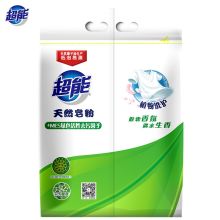 超能 洗衣组合套装 天然皂粉MES绿色活性去污清怡柠檬草1.028kg+超能洗衣液158g*2 单位：组