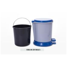 白云 8L  翻盖垃圾桶 蓝色 （单位：个）