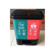国产 40L 双胞胎垃圾桶 厨余垃圾/有害垃圾 红绿 （单位：个）