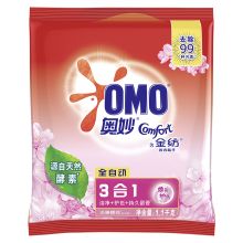 奥妙/OMO 含金纺樱花 柔顺护理防静电洗衣粉  YC 1100G