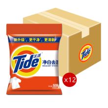 汰渍 508g 洗衣粉 12包/件 本色