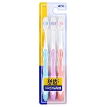 青蛙 套装系列 养龈深洁牙刷×3 QT131B 组合装 颜色随机 中毛 软毛 