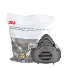 3M 3200 半面式 防尘面具+3700承接座(计价单位：盒) 黑色 SX