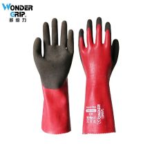 多给力(Wonder Grip) WG-328L 12双 天然乳胶18针劳保手套家居园艺清洁保养水产渔业实验室33CM 10/XL 红色(单位：袋)