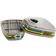 3M  6006CN滤毒盒 搭配6200防毒面具使用 防护有机蒸气 氯气 二氧化氯 氟化氢 硫化氢 氨气 甲胺 甲醛 2个/包 灰色 (单位：包)