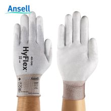 安思尔（Ansell） 48-130 电子工业防静电尼龙纤维 PU涂层手掌浸胶安全手套 12副/打 单位：打