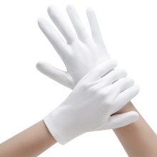 谋福 8034C 纯棉礼仪手套 (12双装）白色（单位：包）