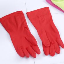 国产 010 短款防水橡胶加绒加厚手套 红色（单位：双）