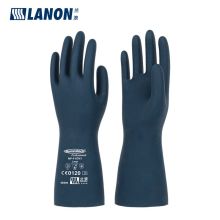 兰浪/LANON  SR300氯丁橡胶植绒 防化手套 10副/包