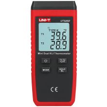优利德 UT320D 双通道测温仪 温度计（单位：个）红色