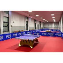 动联无界 布纹4.5mm 室内专业乒乓球PVC环保地胶（包安装） 红色（单位：平方米）