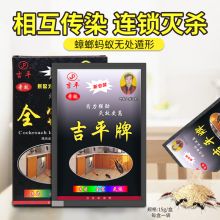 吉平 15g 蟑螂药家用一窝端杀死强力除灭大小蟑螂饵胶神器厨房饭店6盒 棕色 (单位:盒)