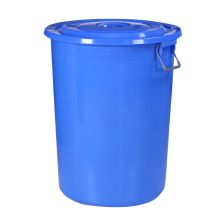 科力邦 KB3002 圆形收纳桶大容量水桶酒店厨房工业环卫物业垃圾桶有盖 160L 蓝色 单位：个