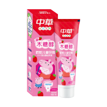 中华/Zhonghua 儿童木糖醇 草莓味防蛀 牙膏  呵护乳牙 YC 60G
