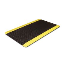 安赛瑞 15910 厚12mm,90×150cm 抗疲劳材质 黄/黑色警示 表面纹络防滑 抗疲劳地垫(计价单位：块)