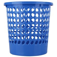 得力 9556塑料圆形垃圾桶9L 蓝色