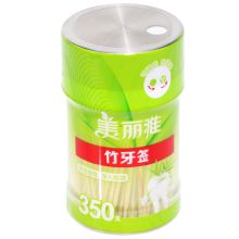 美丽雅一次性竹牙签350支装 双头使用