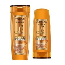 欧莱雅/LOREAL 400ml+200ml瓶套装 洗护套装 精油润养 洗发露400ml+润发乳200ml 洗发水套装 金色 2瓶/组