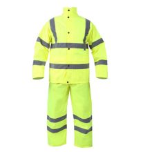 博迪嘉 CN032W 反光雨衣套装 S-3XL 荧光黄色(单位：套）