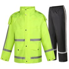 者也 ZY389 户外交通警执勤警示制服 雨衣反光防水 雨衣雨裤 3XL 单位：套