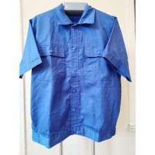 鸿帅 XCH01008 夏季 工作服套装 薄款半袖 蓝色 (单位：套)