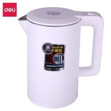 得力/deli 85605 电热水壶 双层隔热1.7L 白色