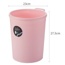 茶花 7.9L  无盖塑料废纸篓  (单位：个)