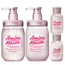 阿蜜浓梅森/Amino mason 平衡蓬松氨基酸樱花4件套 洗护套装 YC 400ml*2+80ml*2