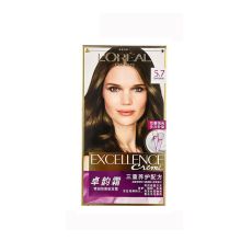 欧莱雅 卓韵霜染发霜特润双膏亚麻浅棕色 5.7 148ml 单位：盒