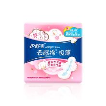 护舒宝 云感棉极薄量多日用/夜用卫生巾 5片 单位：包