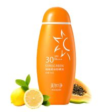 美加净 细嫩柔白防晒乳SPF30/PA+++柠檬木瓜 100ml 单位：瓶