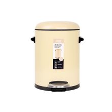 美丽雅 HC065352 静美垃圾桶 5L（计价单位：个）米色