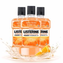 李施德林 LISTERINE 漱口水天然橙味500ML*三包装