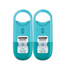 李施德林 LISTERINE 冰蓝口味便携带口腔喷雾 双支装 7.7ML*2 